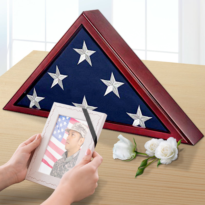 Memorial Flag Display Case for Burial Flag 5x9 Feet