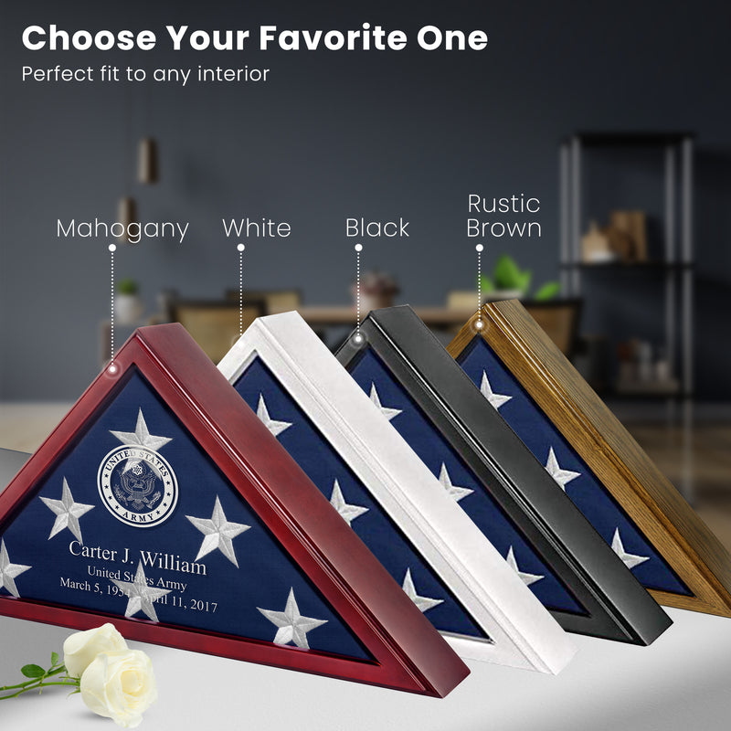 Personalized Flag Case for American Veteran Burial Flag 5x9 Feet