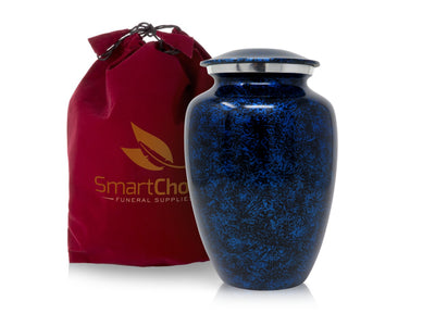 Royal Forest Blue Cremation Urn for Human Ashes