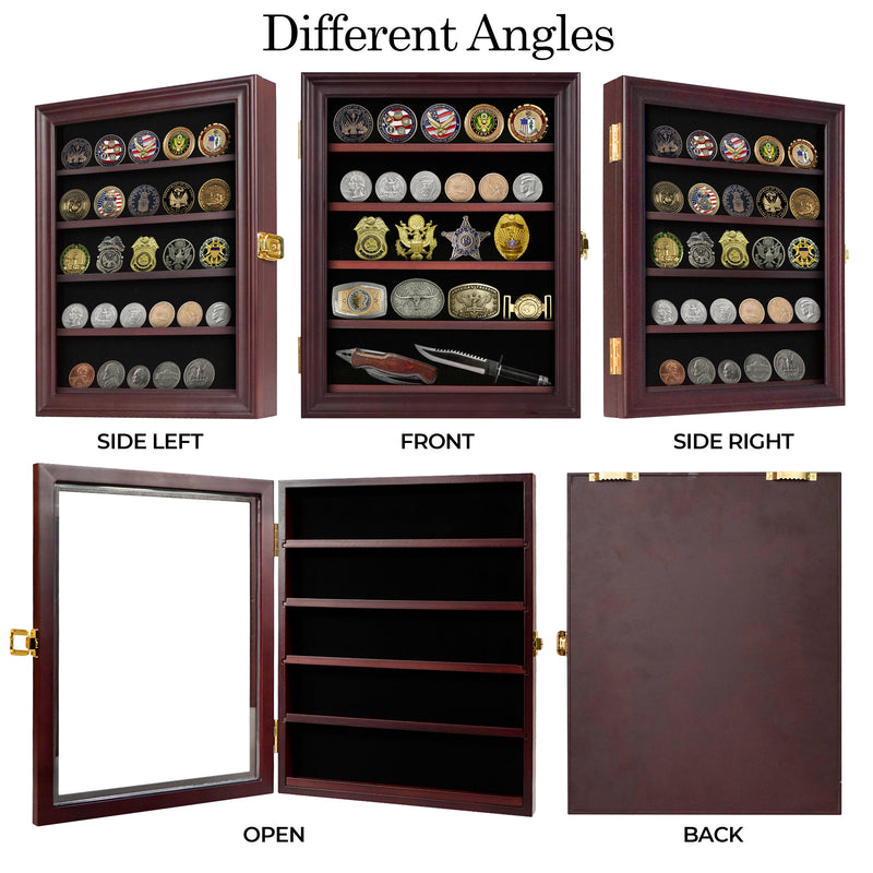 Personalized Military Coin Display Case & Medal Display