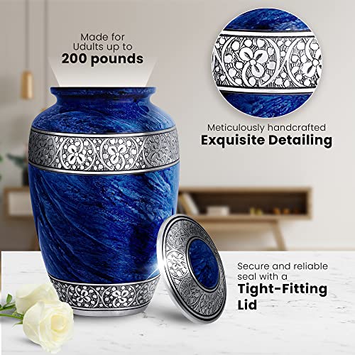 Urn for Human Ashes Adult Memorial urn Funeral Cremation Urns Large Burial Urns for Ashes
