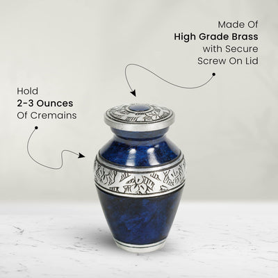 SmartChoice Keepsake Urn for Human Ashes Small Memorial Urn Funeral Cremation Urns