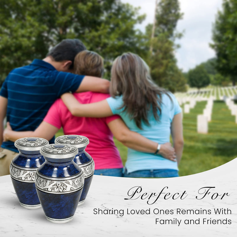 Set of 4 SmartChoice Keepsake Cremation Urns for Human Ashes